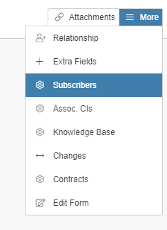 service subscribers tab