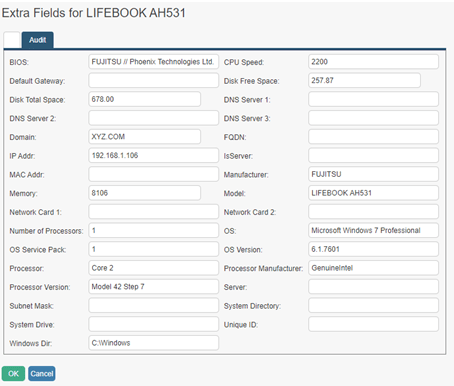 ci extra fields