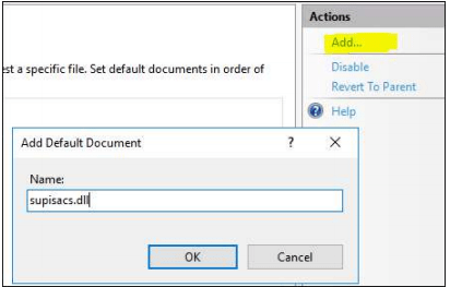 add default document