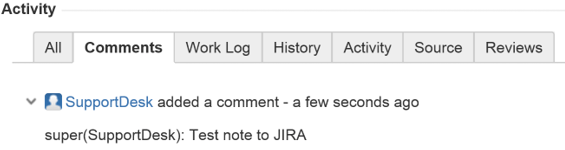 jira test note