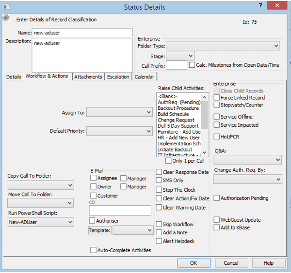 status details