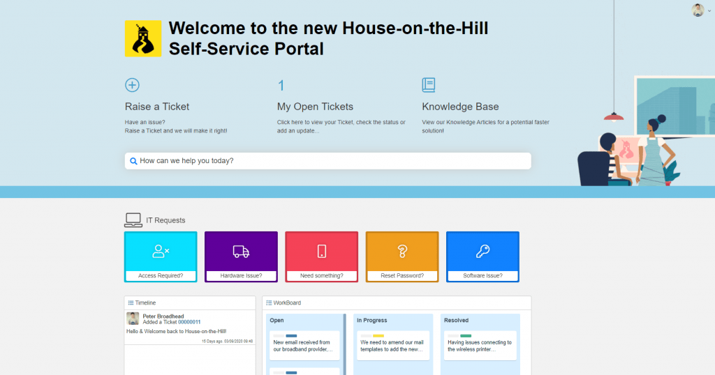 Image of new user friendly portal