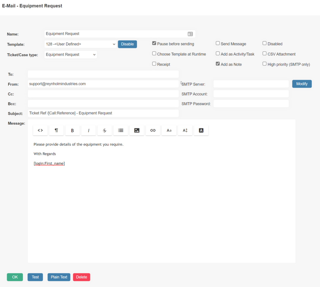 Outbounding Package Mail Example Outbound Email Settings - houseonthehill.com