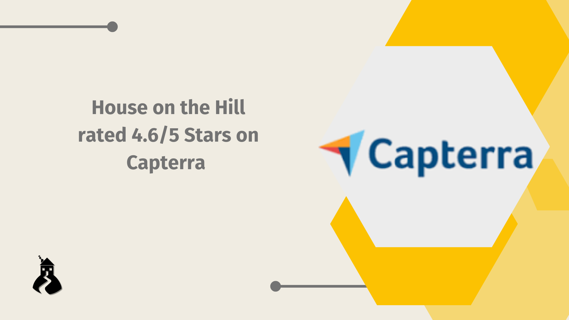 House on the Hill rated 4.6/5 Stars on Capterra